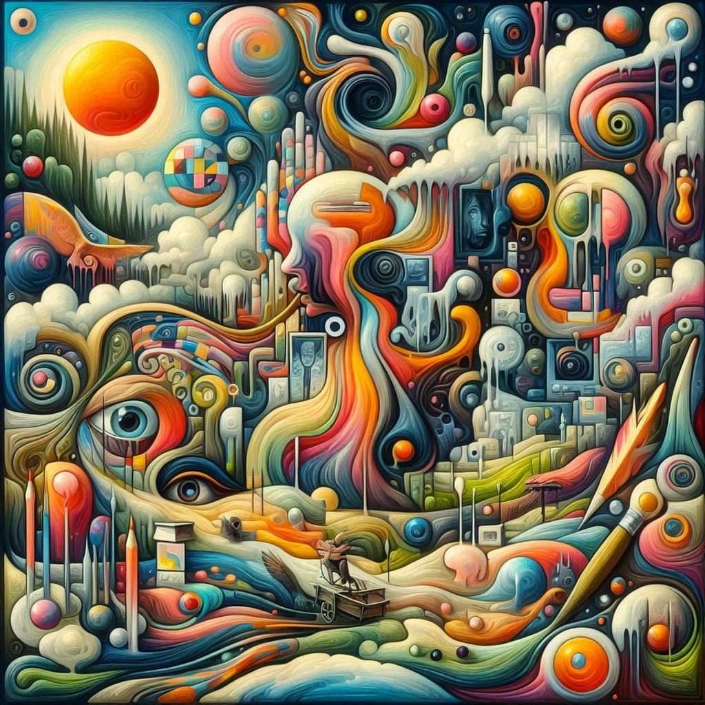 сюрреализм для нейросети, примеры нестандартных работ